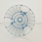 Vase art déco verre bleuté