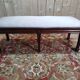 Ban - Banquette de piano à 6 pieds en tissu de style Louis XVI