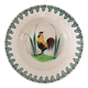 Hollow porcelain dish with rooster pattern