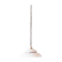 White opaline glass Clichy lamp, vintage pendant light
