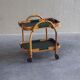 Chariot de service en bambou vintage