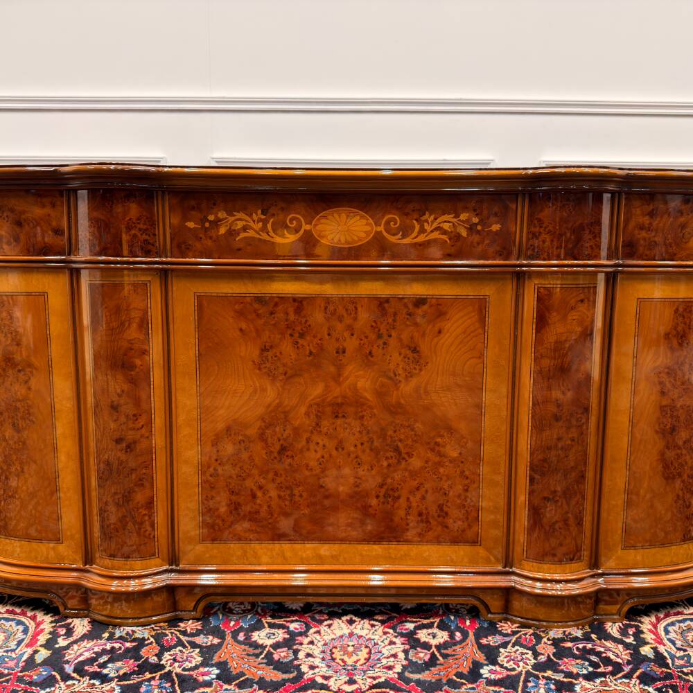 Bureau antique classique italien avec panneau arrière