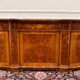 Bureau antique classique italien avec panneau arrière