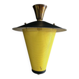 French lantern pendant lamp in the style of Mathieu Mategot, 1950s