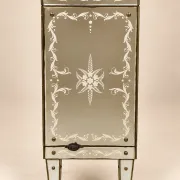 Art Deco Venetian Buffet Bar – Gilded and Bevelled Glass – 1940s