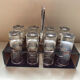 Old vodka alcohol aperitif shot service from the 70s