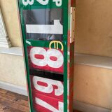 Industrial vintage gas station price panel