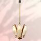 Italian opaline glass light pendant 1950’s