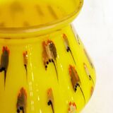 Vase Art déco opalin jaune