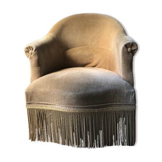Velvet toad armchair