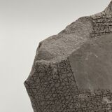 Earth vase by clement fond noir 1980