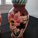 Pair of opaline vase