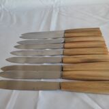 Lot 9 stainless steel horn knives