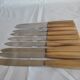 Lot 9 couteaux inox corne