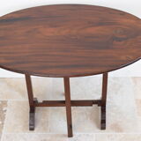 Walnut folding tasting table