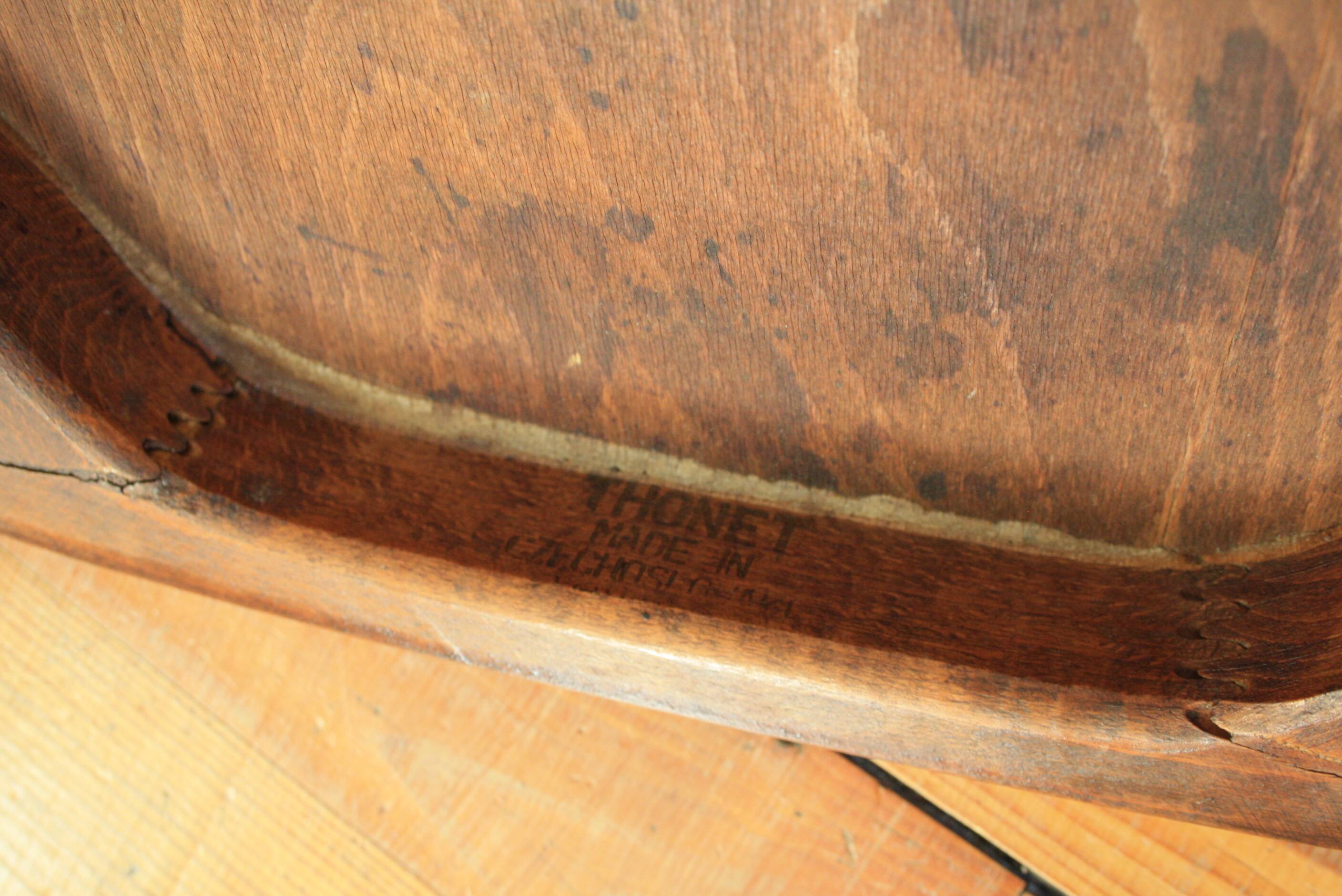 Thonet chairs by Josef Frank stamped