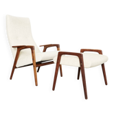 Yungve Ekström 'Ruster' Lounge Chair & Ottoman for Pastoe