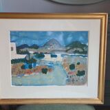 Gouache and watercolor by Raymond Guerrier (1920-2002)