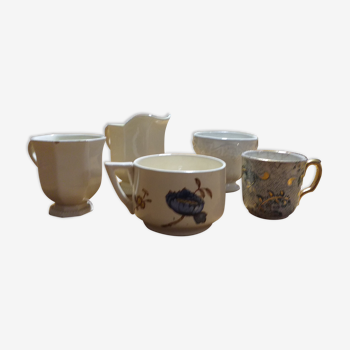 Tasses en porcelaine Creil et Montereau