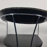 Set of 4 vintage Ursula chairs in black leather, Italian, from Arrben 1980