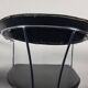 Set of 4 vintage Ursula chairs in black leather, Italian, from Arrben 1980