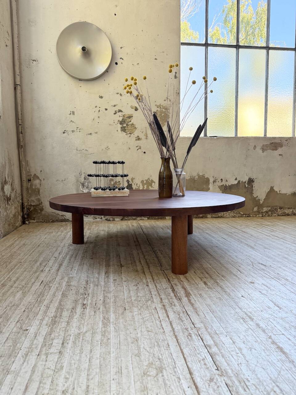 50s round tripod coffee table