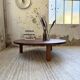 Table basse ronde tripode années 50