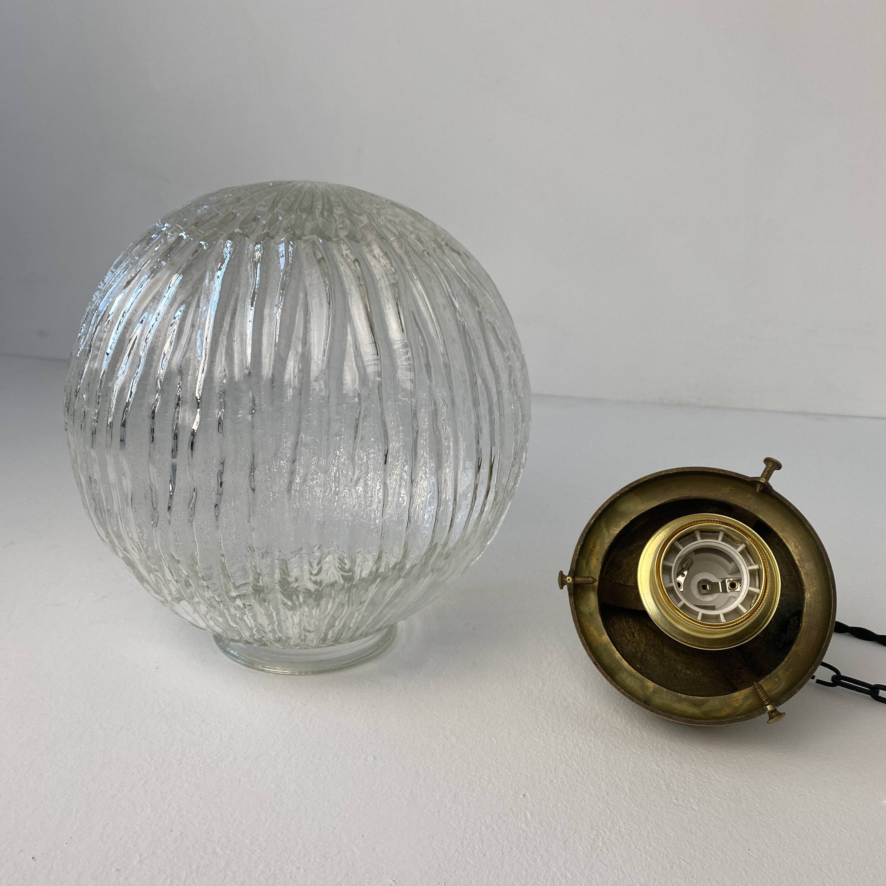 VINTAGE XL ART DECO CHANDELIER