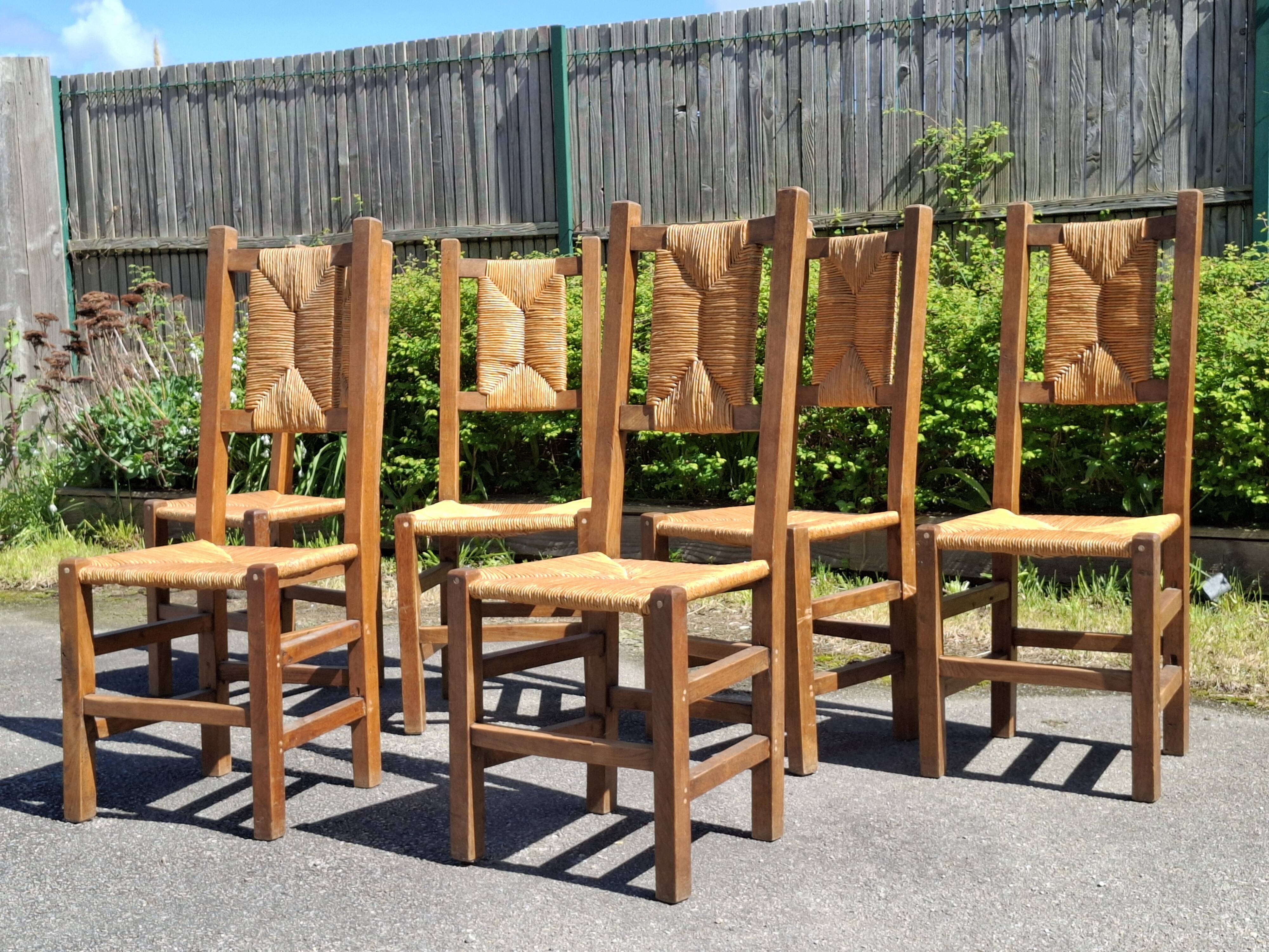 6 Perriand style chairs