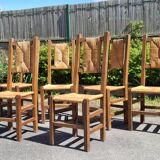 6 Perriand style chairs