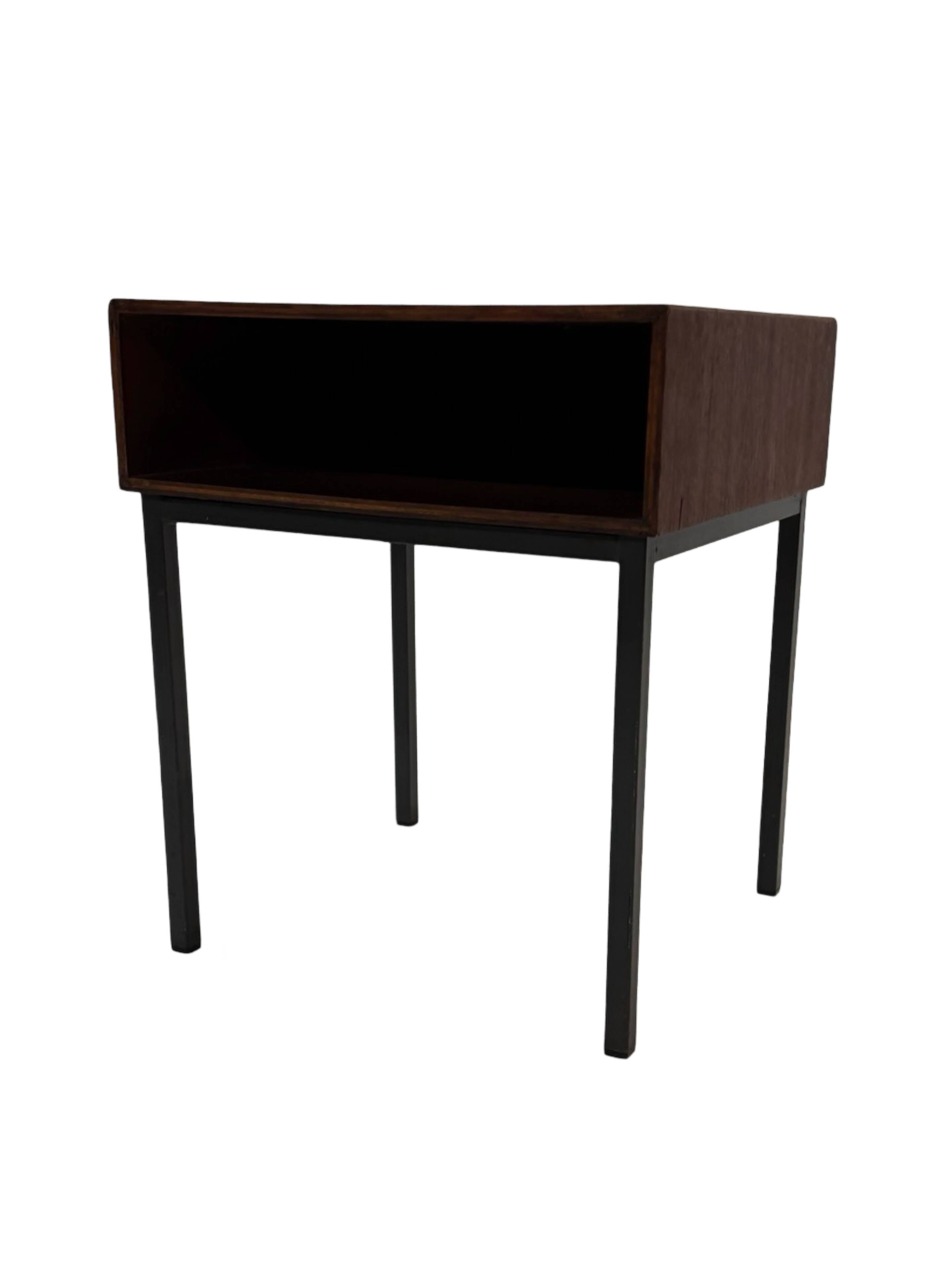 Vintage Pastoe bedside table side table 1960s teak veneer