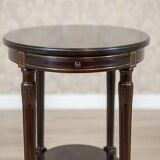 Early 20th Century English Walnut Oval Coffee Table, 1950s