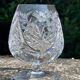 6 cognac glasses – blown and cut crystal