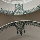 Flat plates in antique St Amand earthenware