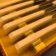 12 resin knives in original box, jeweler goldsmith of Bayonne Gommez Saez