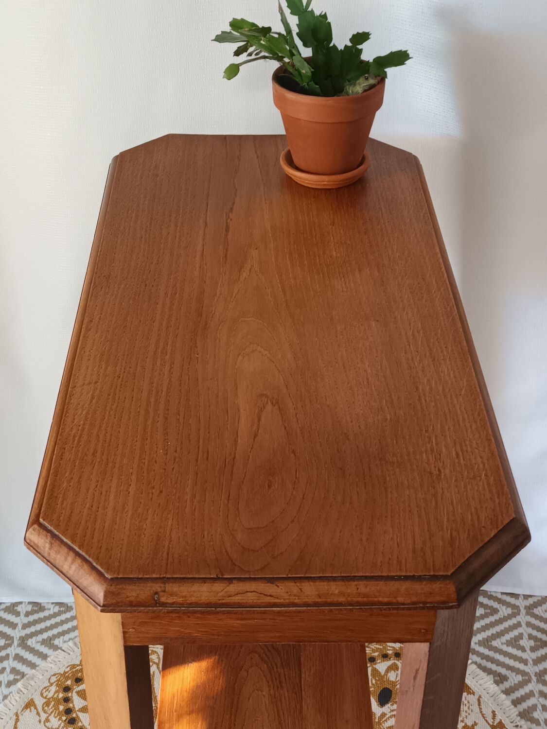 Vintage solid oak console