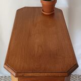 Vintage solid oak console
