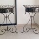 Pair of wrought iron planters