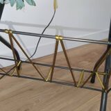 Floor lamp with magazine rack and shelf 50's