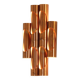 Large tubular copper wall light from the 1960s, Spain.
