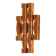 Large tubular copper wall light from the 1960s, Spain.