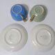 2 cups and saucers Villeroy & Boch SAAR Lucien ENGEL vintage