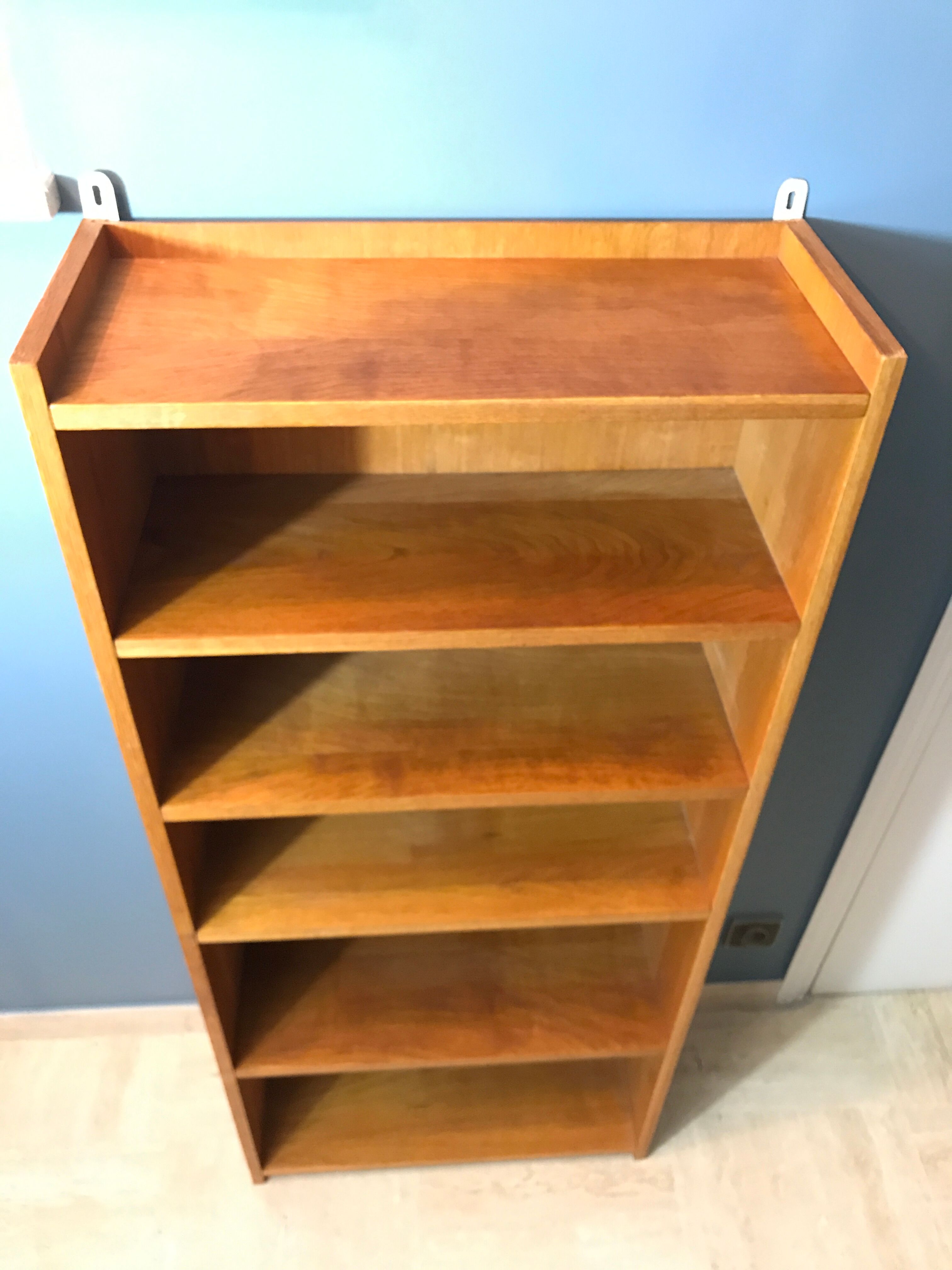 Small vintage library 1960 in honey oak