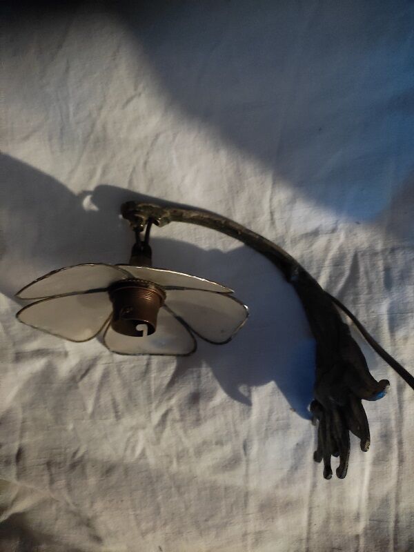 Wall lamp flower petal mother-of-pearl base bronze Rose dp 1122249