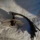 Applique lampe fleur pétale nacre base bronze Rose dp 1122249