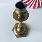Antique bronze candle holder