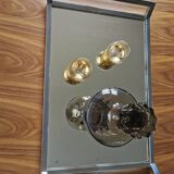 Art deco rectangular mirror tray