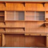 Unité Murale Vintage en Teck Nils Jonsson pour Troedes Bjärnum