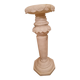 Spanish alabaster sculpted pedestal Decorative pedestal 20th century 66 cm
