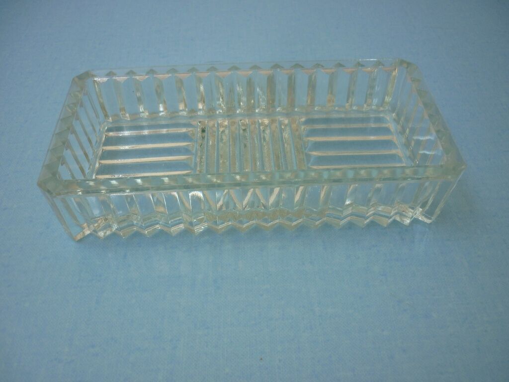 Vintage molded glass ramequin